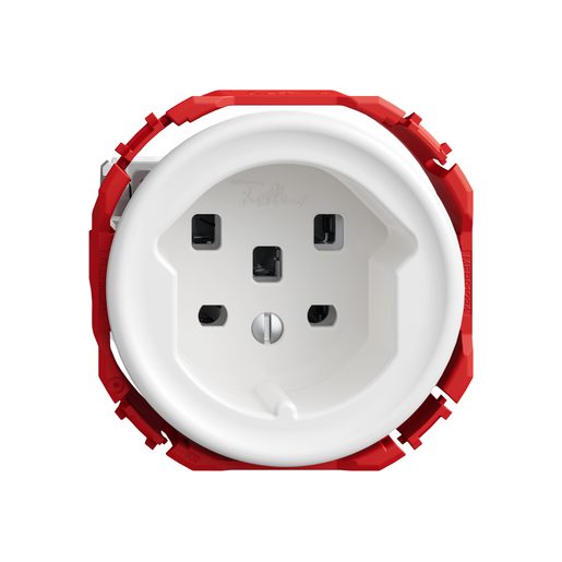 Presa sotto muro Feller STANDARDdue SNAPFIX T25 solo frutto bianco