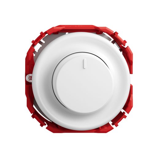 Variatore di luce rotativo dimmer sotto muro Feller STANDARDdue SNAPFIX universale per LED 4-200W solo frutto bianco