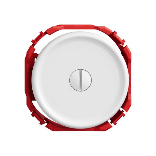 Disco frontale di chiusura sotto muro Feller STANDARDdue SNAPFIX Ø53mm solo frutto bianco 
