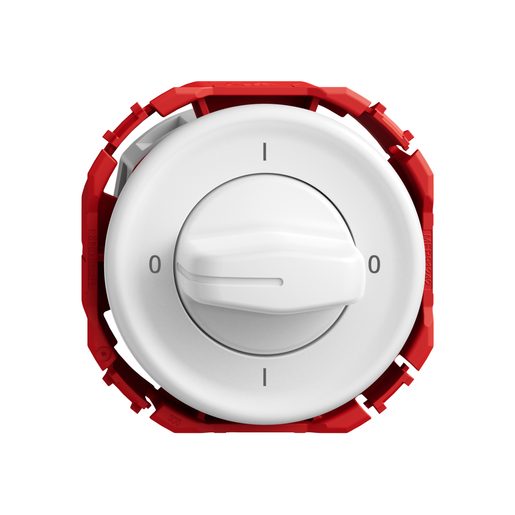 Interruttore rotativo Feller STANDARDdue SNAPFIX 0-1 1 polo solo frutto bianco
