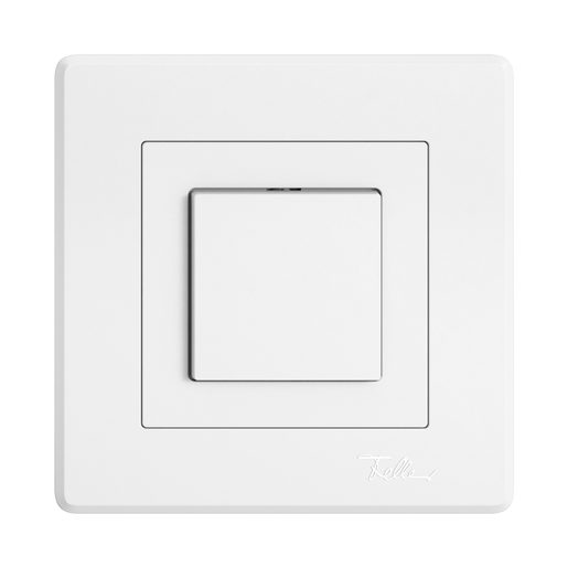 Pulsante sotto muro Feller EDIZIO.liv SNAPFIX A/R completo bianco