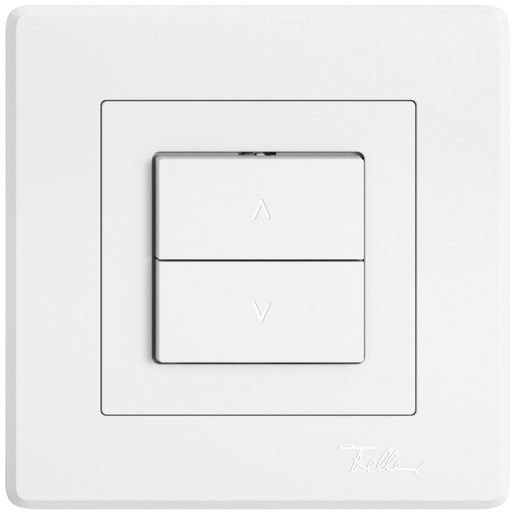 Pulsante per tapparelle sotto muro Feller EDIZIO.liv SNAPFIX Sali/Scendi 1 canale completo bianco