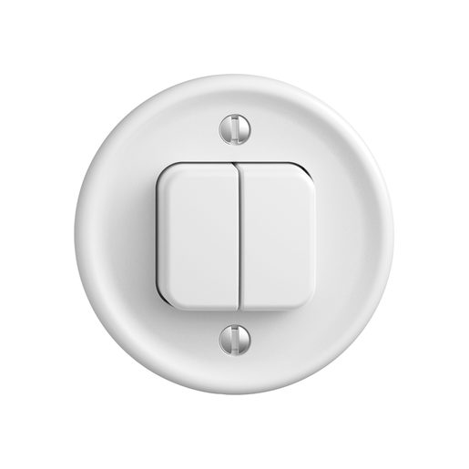 Set copertura Feller STANDARDdue SNAPFIX per interruttore SCH1 foro 53 bianco