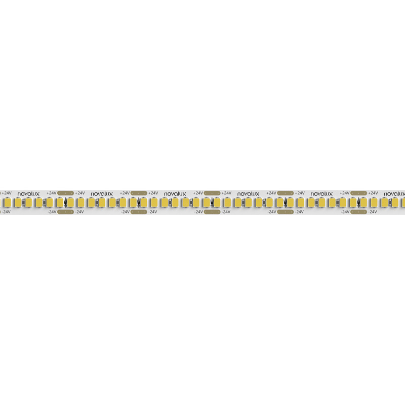 Striscia led Novalux 19.2W/m 24V 3000°K IP20 rotolo da 5 metri prezzo al metro
