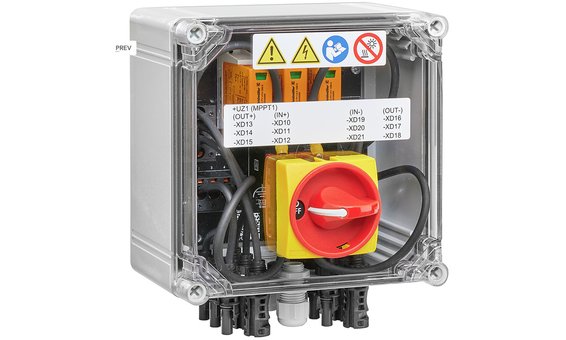 Scatola di raccordo generatore Weidmüller GAK PVN DC 3I 3O 1MPP SW SPD1R EVO 11