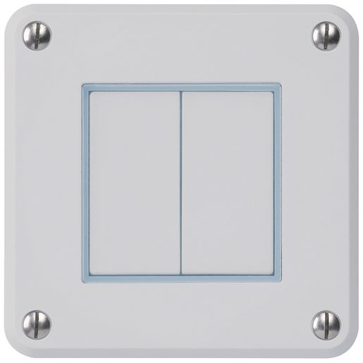 Interruttore sch3+3 HAGER ROBUSTO IP55 grigio s.m