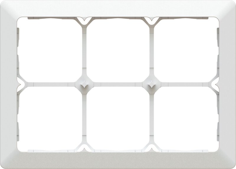 Placca di copertura Max Hauri Priamos 3x2 sotto muro bianco