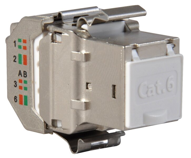 Modulo RJ45 Keystone Cat.6 schermato