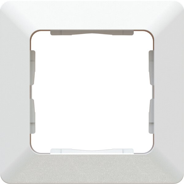 Placca di copertura 1x1 UP sotto muro +profilo decorativo priamos bianco