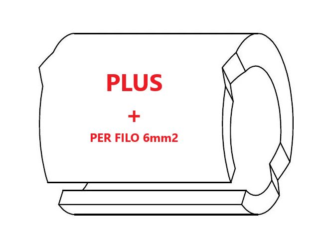 Marcatore per fili 6mm2 bianco prestampato misura STD 12 marcatura stampata lettera +