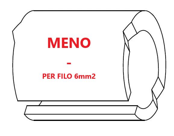 Marcatore per fili 6mm2 bianco prestampato misura STD 12 marcatura stampata lettera -
