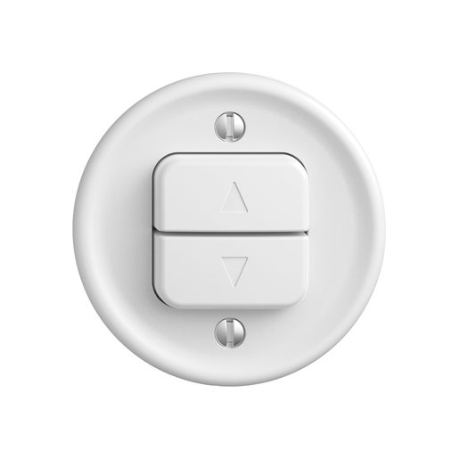 Set copertura Feller STANDARDdue SNAPFIX per interruttore o pulsante tapparella foro Ø53mm bianco