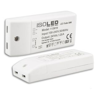 Trasformatore Led compatto Isoled 24V DC 30W