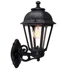Lampada a parete Rossini CHRIS E27 IP54 nera