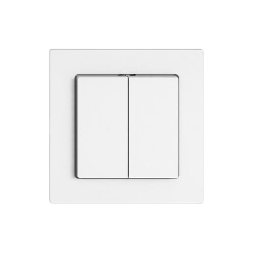 Pulsante doppio 2xA/R sotto muro Feller EDIZIO.liv solo frutto bianco SNAPFIX