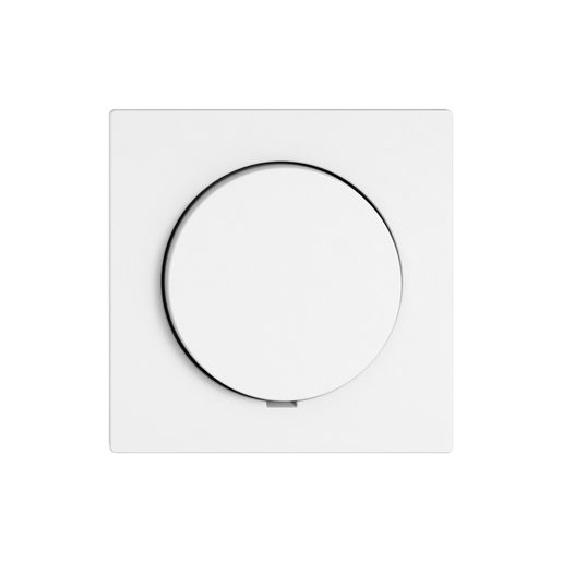 Variatore di luce rotativo dimmer sotto muro Feller EDIZIO.liv SNAPFIX universale per LED 4-200W solo frutto bianco