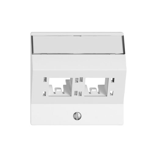Kit di montaggio Feller EDIZIO.liv SNAPFIX per presa 2xRJ45 R&M freenet cat.6A solo frutto bianco
