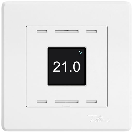 Sensore temperatura ambiente sotto muro Feller EDIZIO.liv Wiser SNAPFIX 230V 5-30°C completo bianco